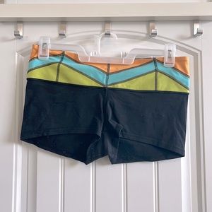 Lululemon 4” Yoga Shorts with cute waistband.